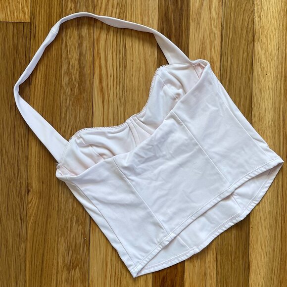 Garage Bustier Pale Pink Top, Womens Size M - Picture 2 of 3